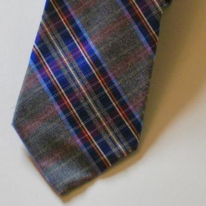 MEN'S TIE BY CROFT & BARROW, BLUE/GREY STRIPE